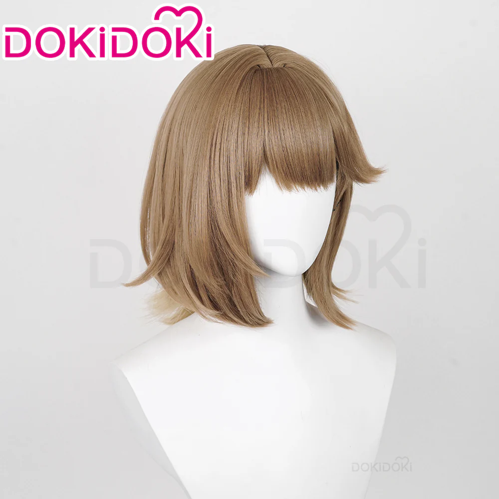 DokiDoki Game Reverse:1999 Cosplay Regulus Wig Short Straight Brown Hair - Image 2