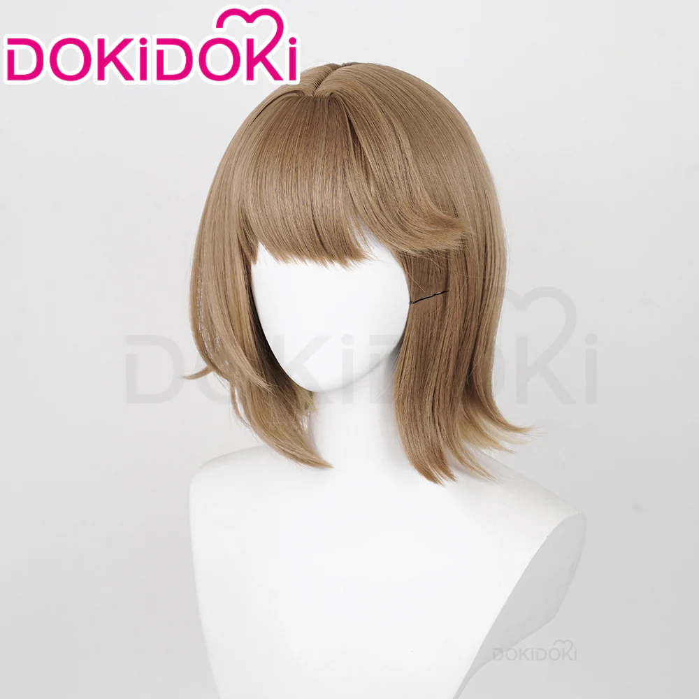 DokiDoki Game Reverse:1999 Cosplay Regulus Wig Short Straight Brown Hair - Image 3