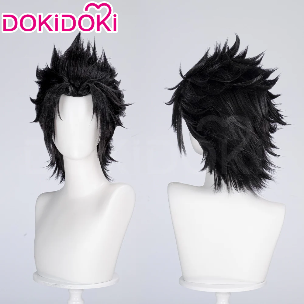 DokiDoki Game Straight Black Hair Cosplay Wig