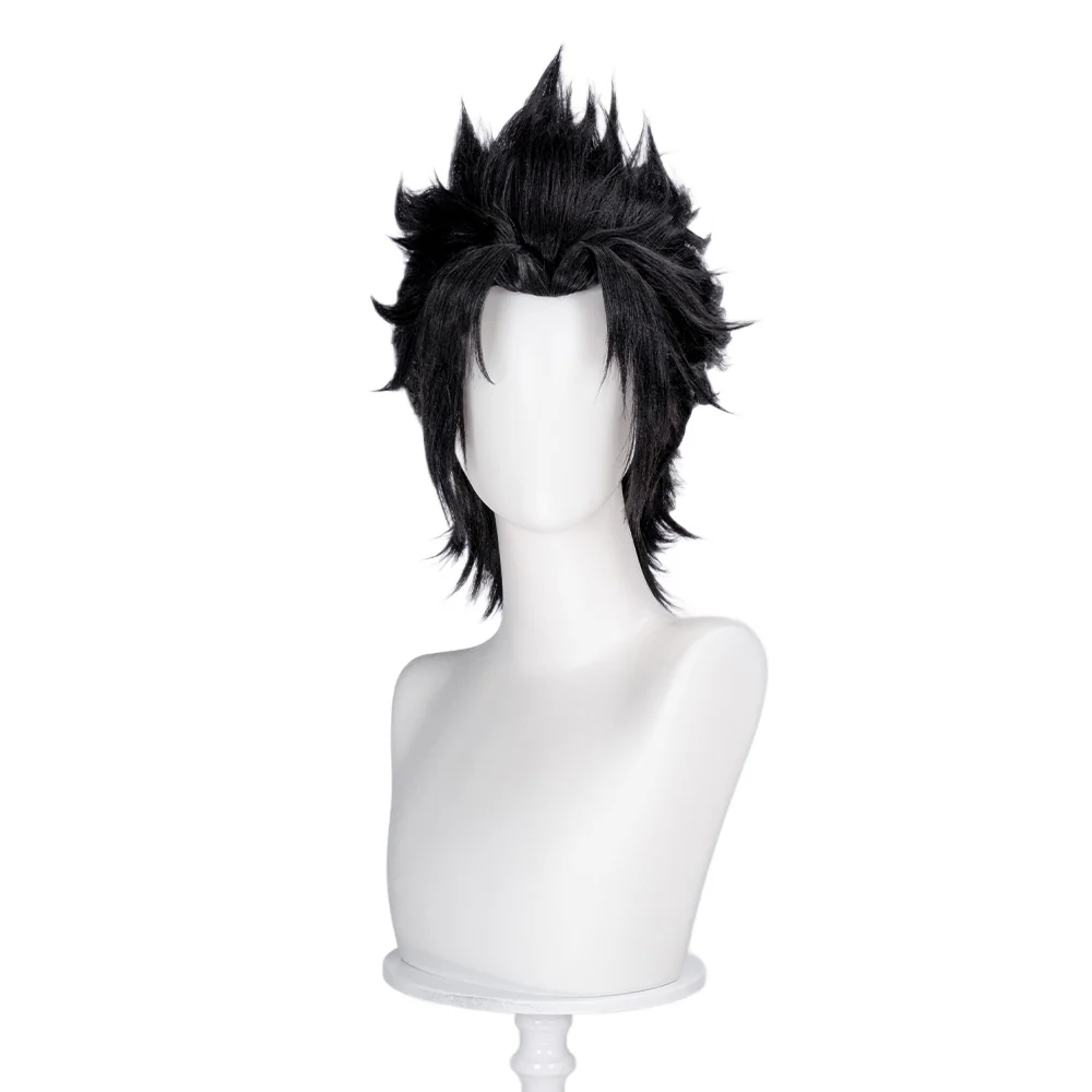 DokiDoki Game Straight Black Hair Cosplay Wig - Image 2