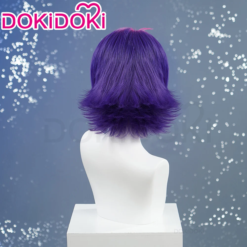 【Ready For Ship】DokiDoki Game Wig Short Pink Purple Hair - Image 3