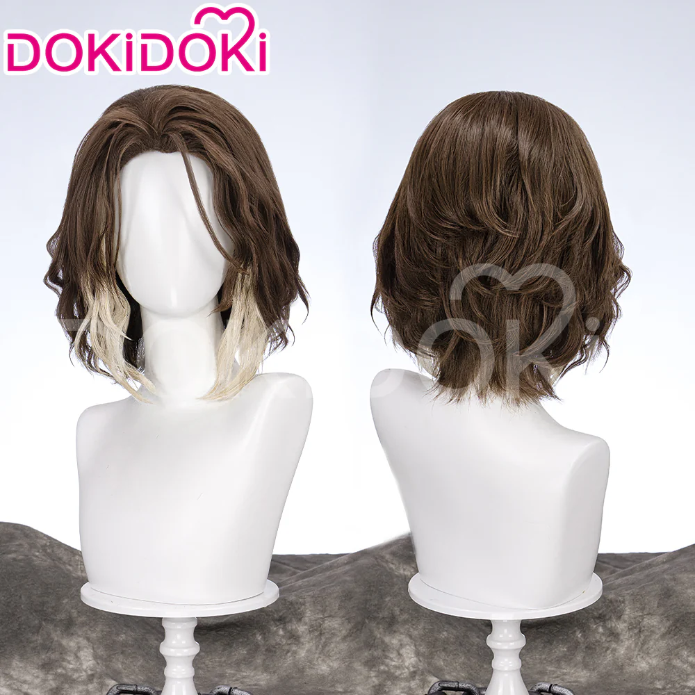 【Partially Ready For Ship】【Front Lace】DokiDoki Game Wig Short / Long Straight Brown Hair - Image 7