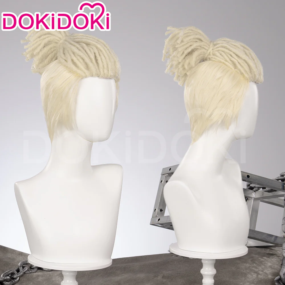 【Partially Ready For Ship】DokiDoki Game Wig / Mask Short Straight White Hair - Image 2