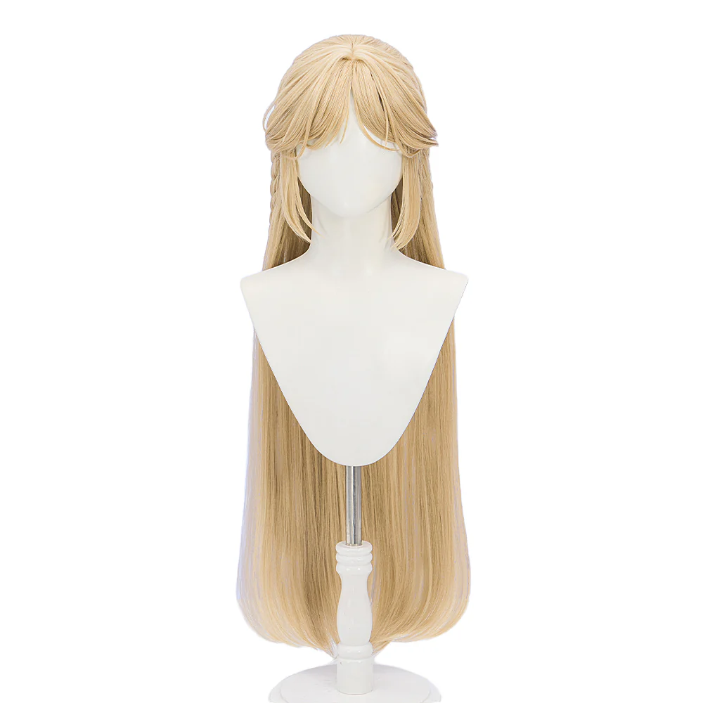 DokiDoki Game Wuthering Waves Cosplay Cartethyia Wig Long Straight Blond Hair / HeadWear - Image 8