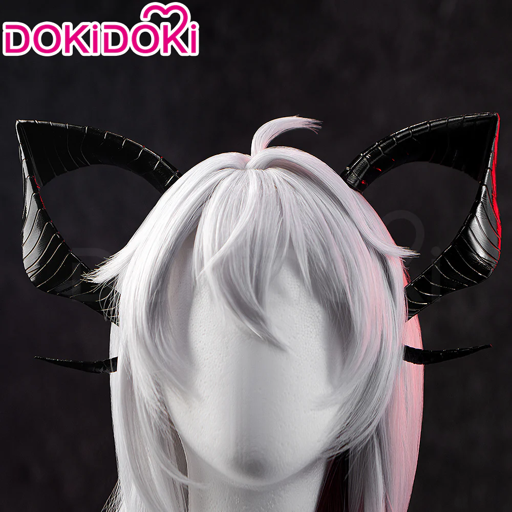 【Ready For Ship】DokiDoki Game Wuthering Waves Cosplay Zani Cosplay Wig / Horns /  Earrings Ear Clips Ear Accessories Long Curly Silver Hair - Image 12