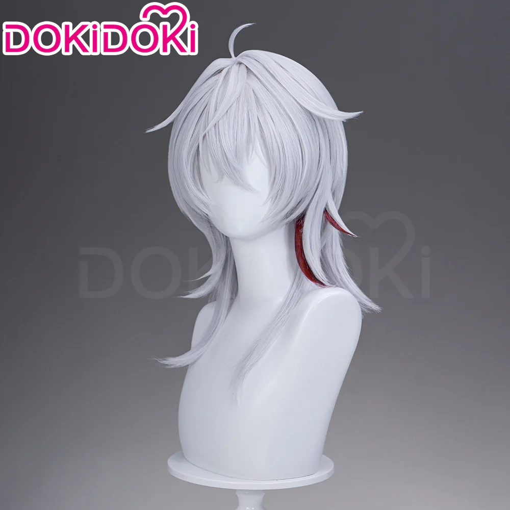 【Ready For Ship】DokiDoki Game Wuthering Waves Cosplay Zani Cosplay Wig / Horns /  Earrings Ear Clips Ear Accessories Long Curly Silver Hair - Image 5