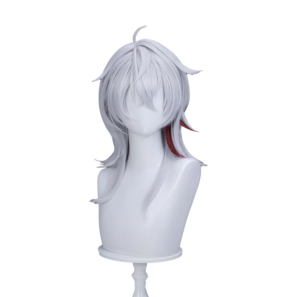 【Ready For Ship】DokiDoki Game Wuthering Waves Cosplay Zani Cosplay Wig / Horns /  Earrings Ear Clips Ear Accessories Long Curly Silver Hair - Image 7