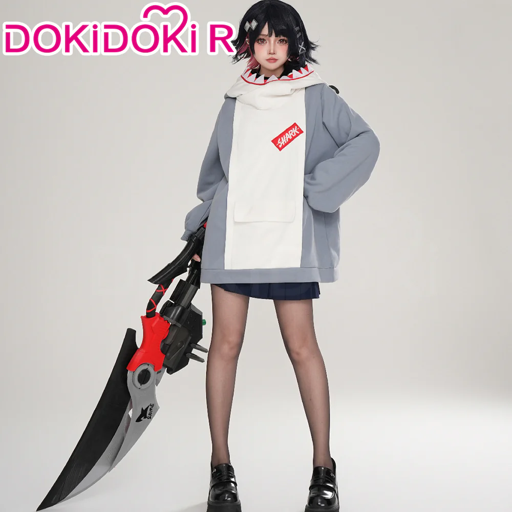 【Size S-2XL】DokiDoki-R Game Zenless Zone Zero Cosplay Bangboo Eous / Sharkboo Costume / Pnats Doujin Hoodie Coat ZZZ Casual Wear - Image 12