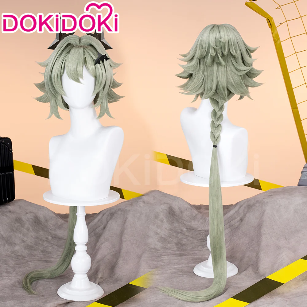【Ready For Ship】DokiDoki Game Zenless Zone Zero Cosplay Caesar King Wig Long Straight Green Hair ZZZ
