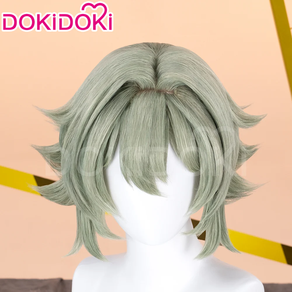 【Ready For Ship】DokiDoki Game Zenless Zone Zero Cosplay Caesar King Wig Long Straight Green Hair ZZZ - Image 4