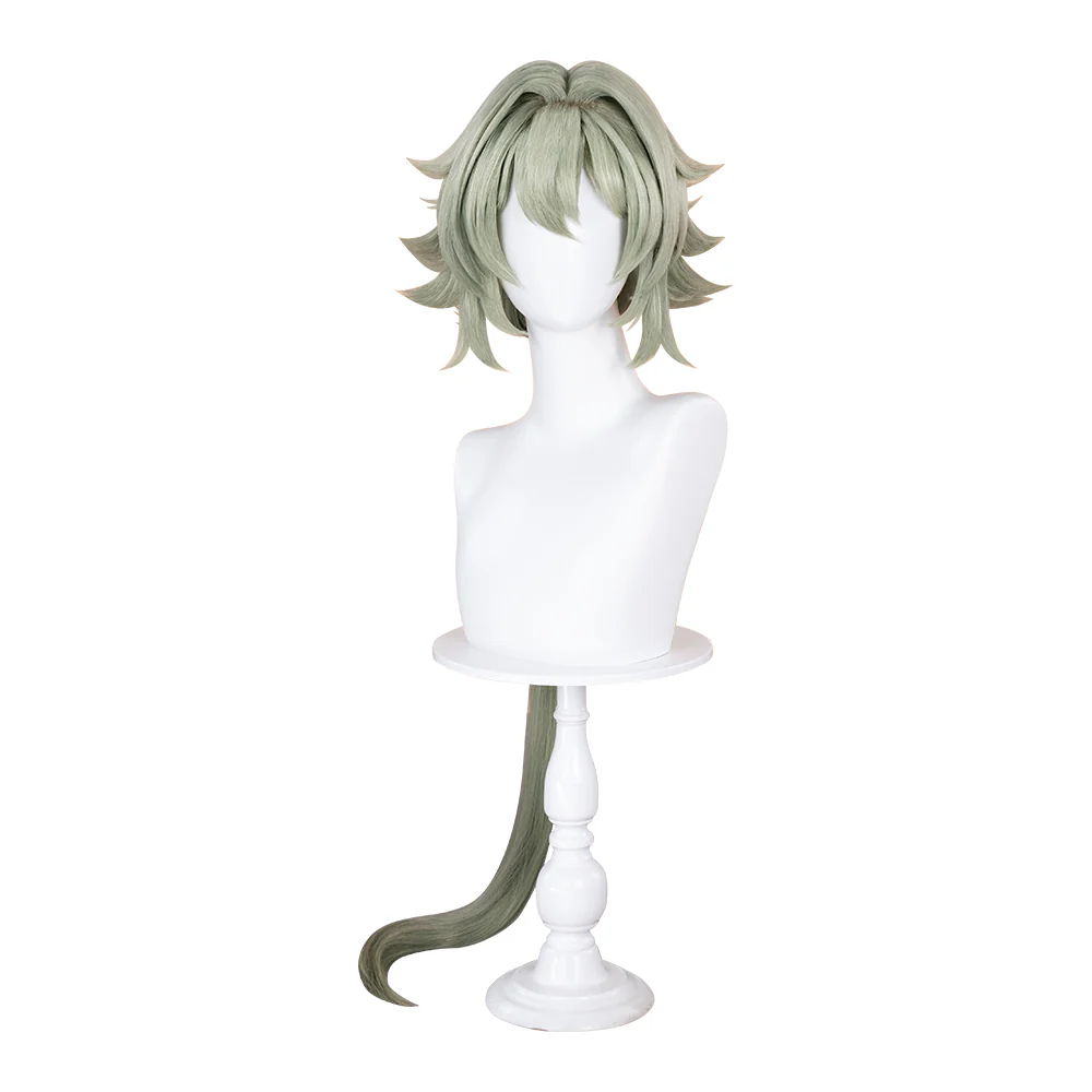 【Ready For Ship】DokiDoki Game Zenless Zone Zero Cosplay Caesar King Wig Long Straight Green Hair ZZZ - Image 5
