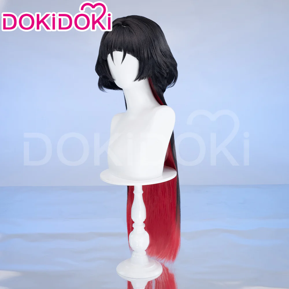 【Ready For Ship】DokiDoki Game Zenless Zone Zero Cosplay Jane Doe Wig / Nails /Weft Long Black Red Hair ZZZ - Image 3