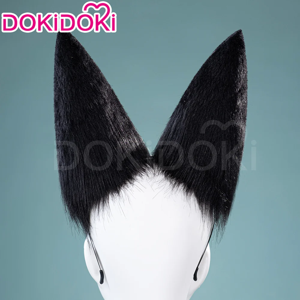 【Ready For Ship】DokiDoki Game Zenless Zone Zero Cosplay  Hoshimi Miyabi Cosplay Wig / Ears Long Straight Black - Image 8