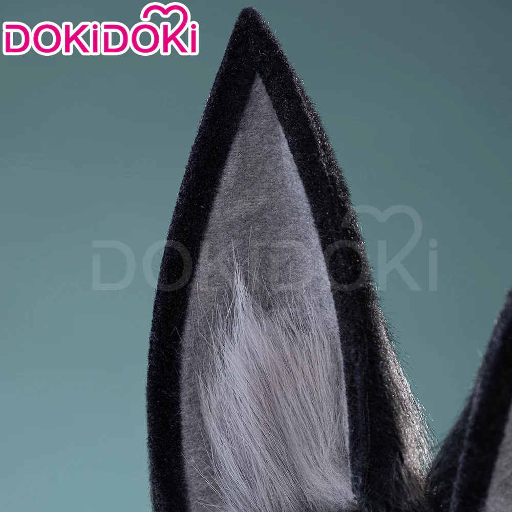 【Ready For Ship】DokiDoki Game Zenless Zone Zero Cosplay  Hoshimi Miyabi Cosplay Wig / Ears Long Straight Black - Image 9