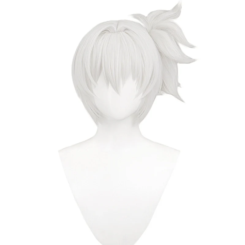 【White Ver Ready For Ship】DokiDoki Game Zenless Zone Zero Cosplay Soldier 11 Cosplay Wig Short Silver - Image 6