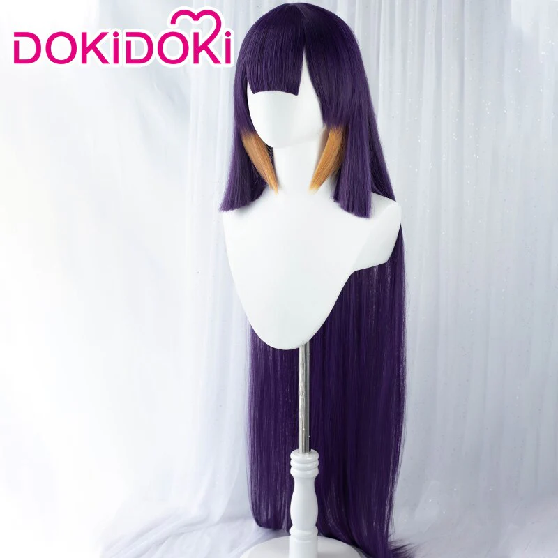 【Ready For Ship】DokiDoki Hololive English Cosplay Ninomae Ina’nis Wig Cute Women Long Purple Straight - Image 2