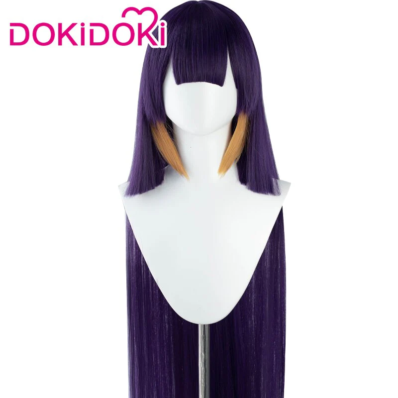【Ready For Ship】DokiDoki Hololive English Cosplay Ninomae Ina’nis Wig Cute Women Long Purple Straight - Image 5