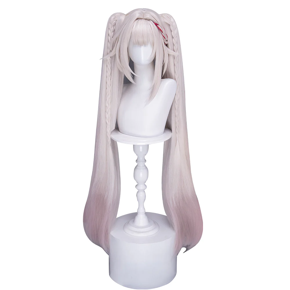 DokiDoki Honkai: Star Rail Cosplay Sparxie Wig Long Straight Silver Hair Twin Tails Sparkle SP Planarcadia - Image 14