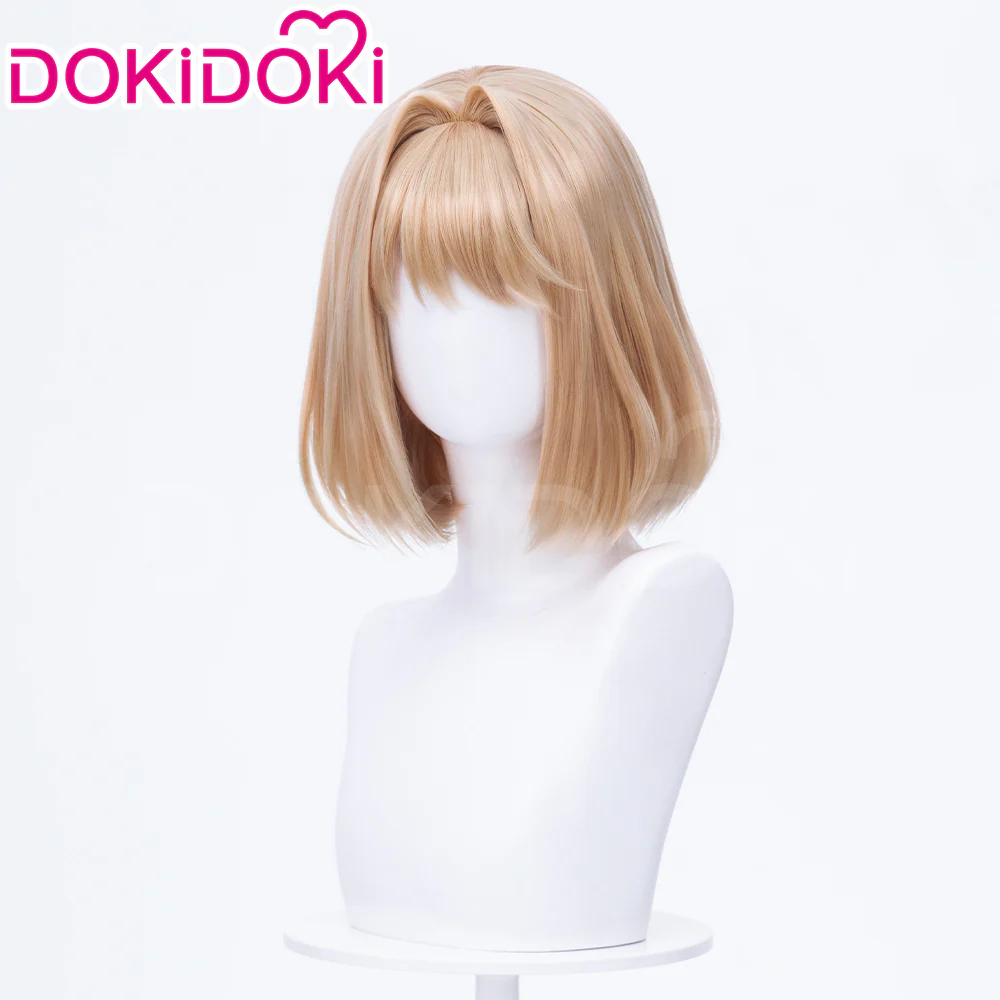 【Ready For Ship】DokiDoki Manga Anime I Want to Love You Till Your Dying Day Cosplay Sheena Totsuki Wig Short Straight Light Brown Hair - Image 2
