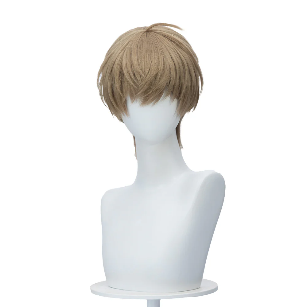 【Ready For Ship】DokiDoki Manga Lost in the Cloud Cosplay Baek Cirrus Wig Short Straight Brown Hair Yaoi Manhwa - Image 5