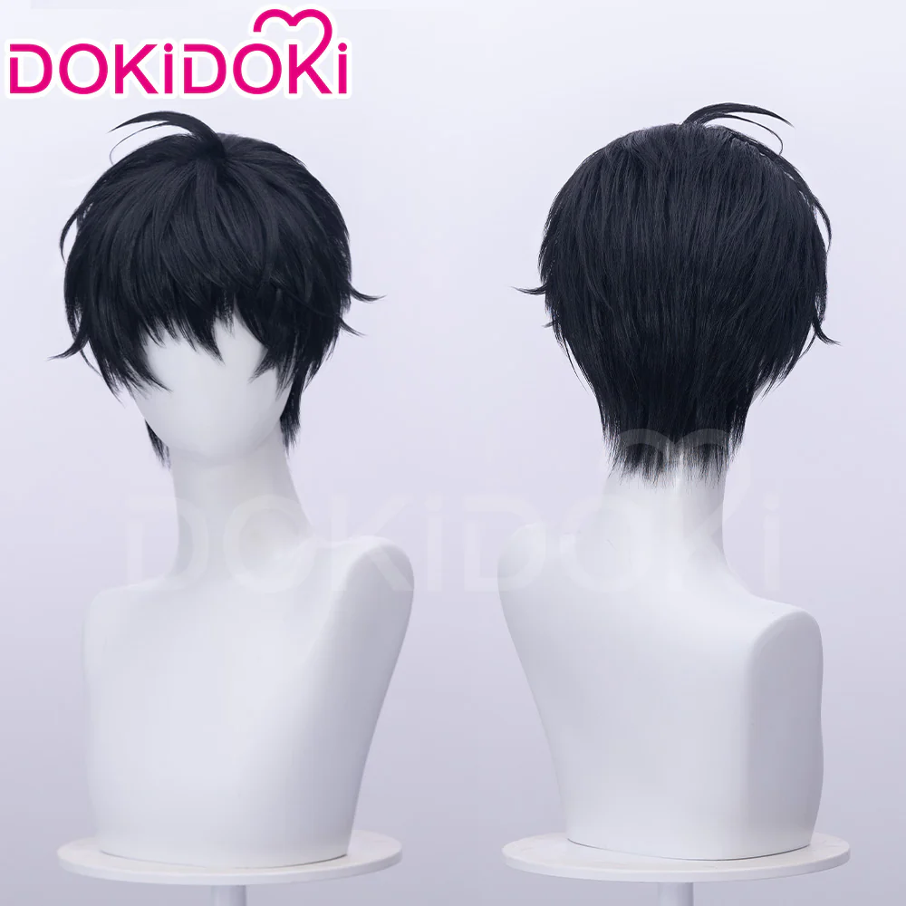 【Ready For Ship】DokiDoki Manga Lost in the Cloud Cosplay Yeon Skylar Wig Short Straight Black Hair Yaoi Manhwa