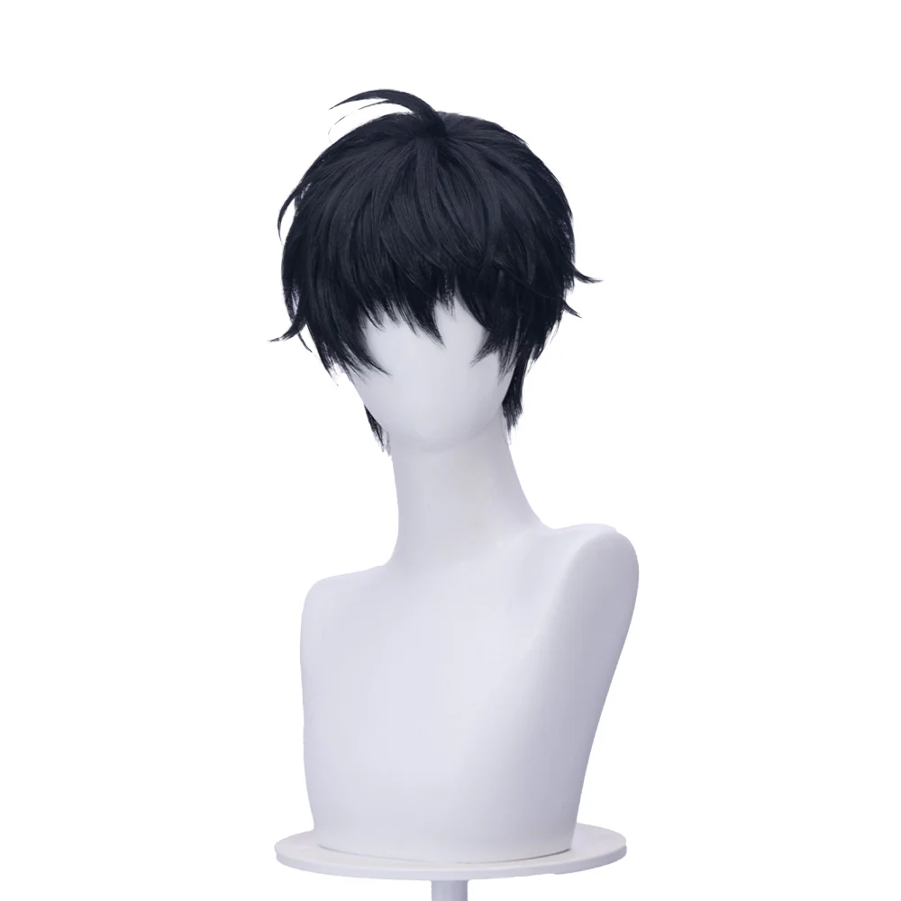 【Ready For Ship】DokiDoki Manga Lost in the Cloud Cosplay Yeon Skylar Wig Short Straight Black Hair Yaoi Manhwa - Image 5