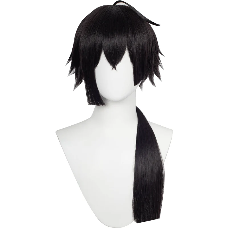 【Ready For Ship】DokiDoki Anime The Case Study of Vanitas Cosplay Vanitas Cosplay Wig / Earrings  Vanitas no Carte long Black Wig Men - Image 7