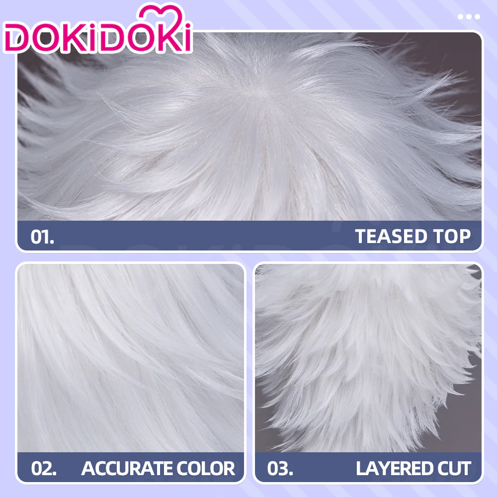 【Ready For Ship】DokiDoki Manga Witch Hat Atelier Cosplay Qifrey Cosplay Wig Short White - Image 5