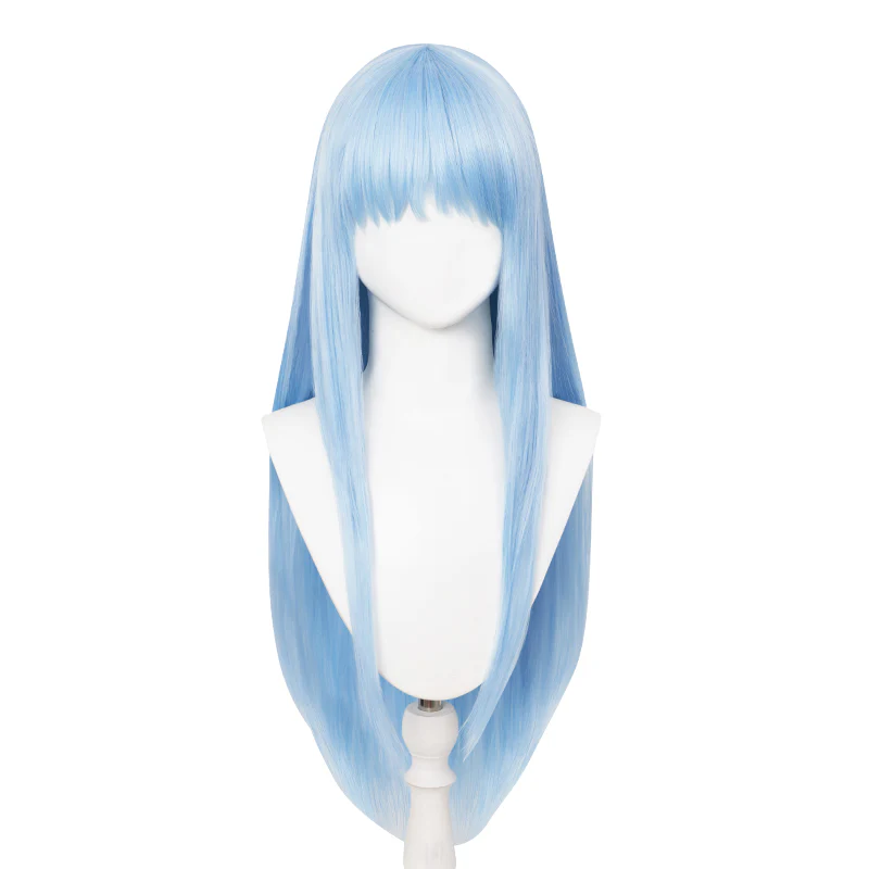 【Ready For Ship】DokiDoki Manga Witch Hat Atelier Cosplay Richeh Wig Long Straight Blue Hair - Image 5
