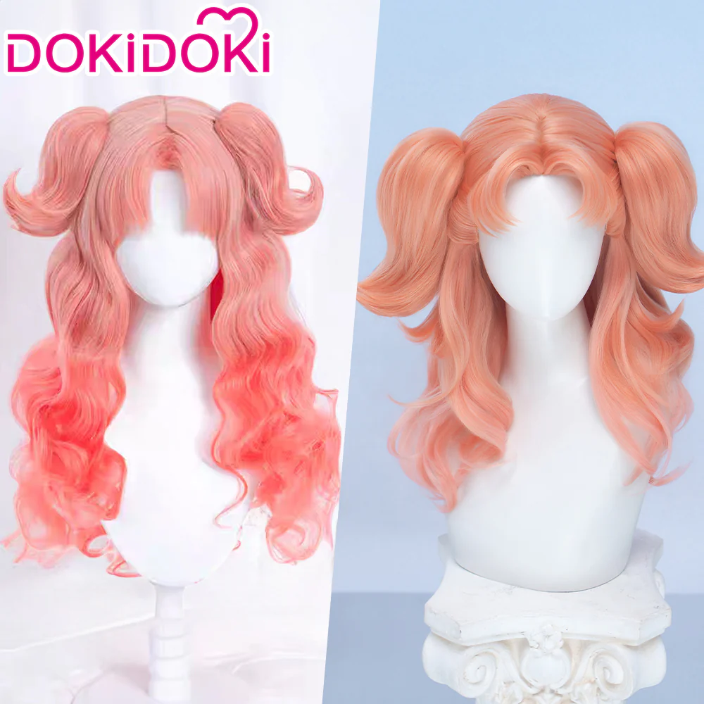 【Ready For Ship】DokiDoki Manga Witch Hat Atelier Cosplay Tetia Cosplay Wig Long Curly Pink - Image 2