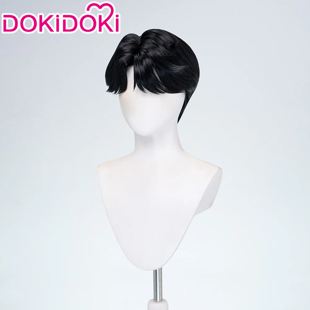 【Ready For Ship】【Last Batch】DokiDoki Movie Anime Cosplay Men Wig / Tattoo / Ear Clips / Earrings / Glasses Short Black Hair - Image 12