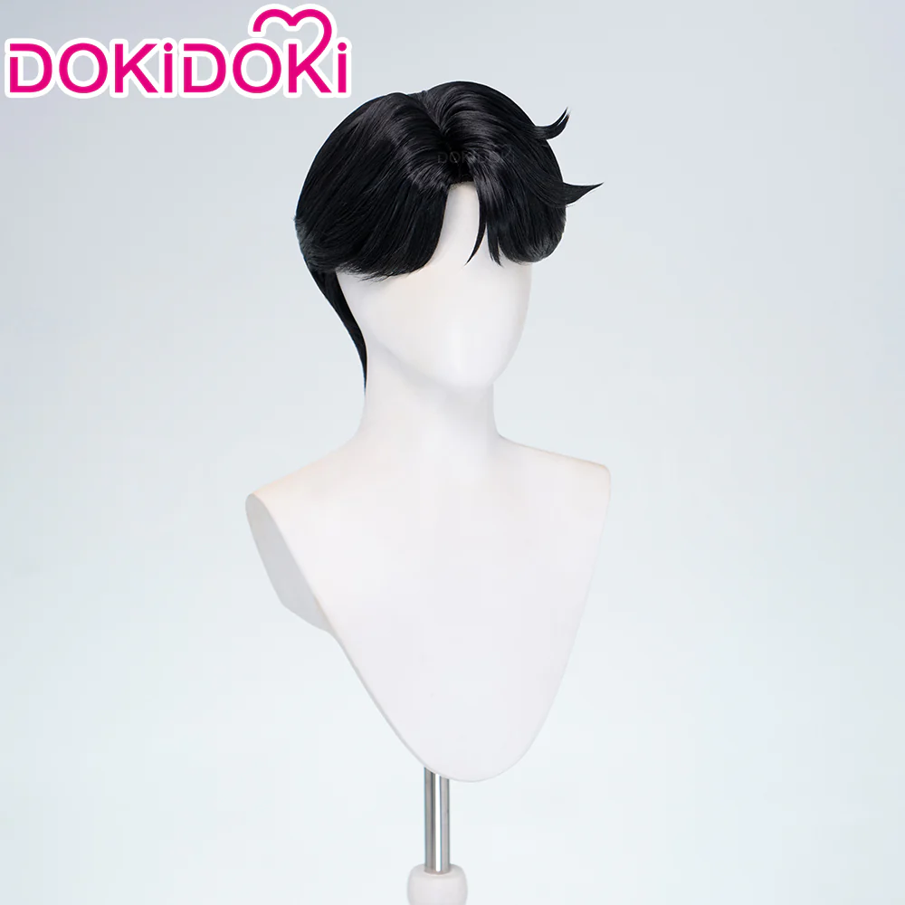 【Ready For Ship】【Last Batch】DokiDoki Movie Anime Cosplay Men Wig / Tattoo / Ear Clips / Earrings / Glasses Short Black Hair - Image 13