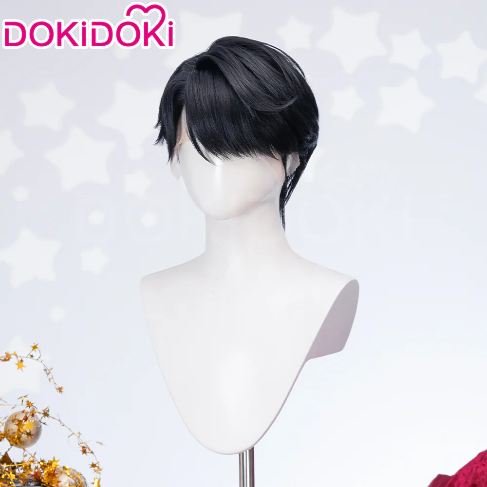 【Ready For Ship】【Last Batch】DokiDoki Movie Anime Cosplay Men Wig / Tattoo / Ear Clips / Earrings / Glasses Short Black Hair - Image 18