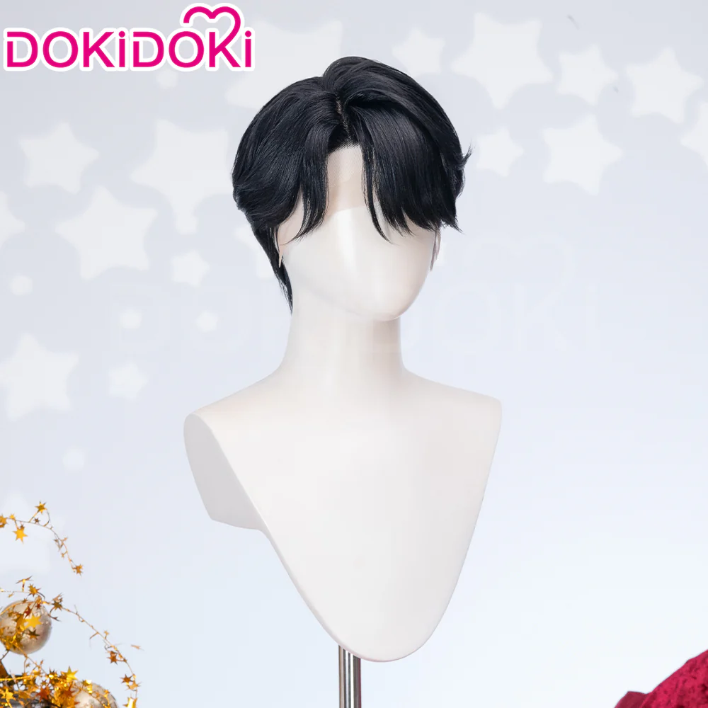 【Ready For Ship】【Last Batch】DokiDoki Movie Anime Cosplay Men Wig / Tattoo / Ear Clips / Earrings / Glasses Short Black Hair - Image 19