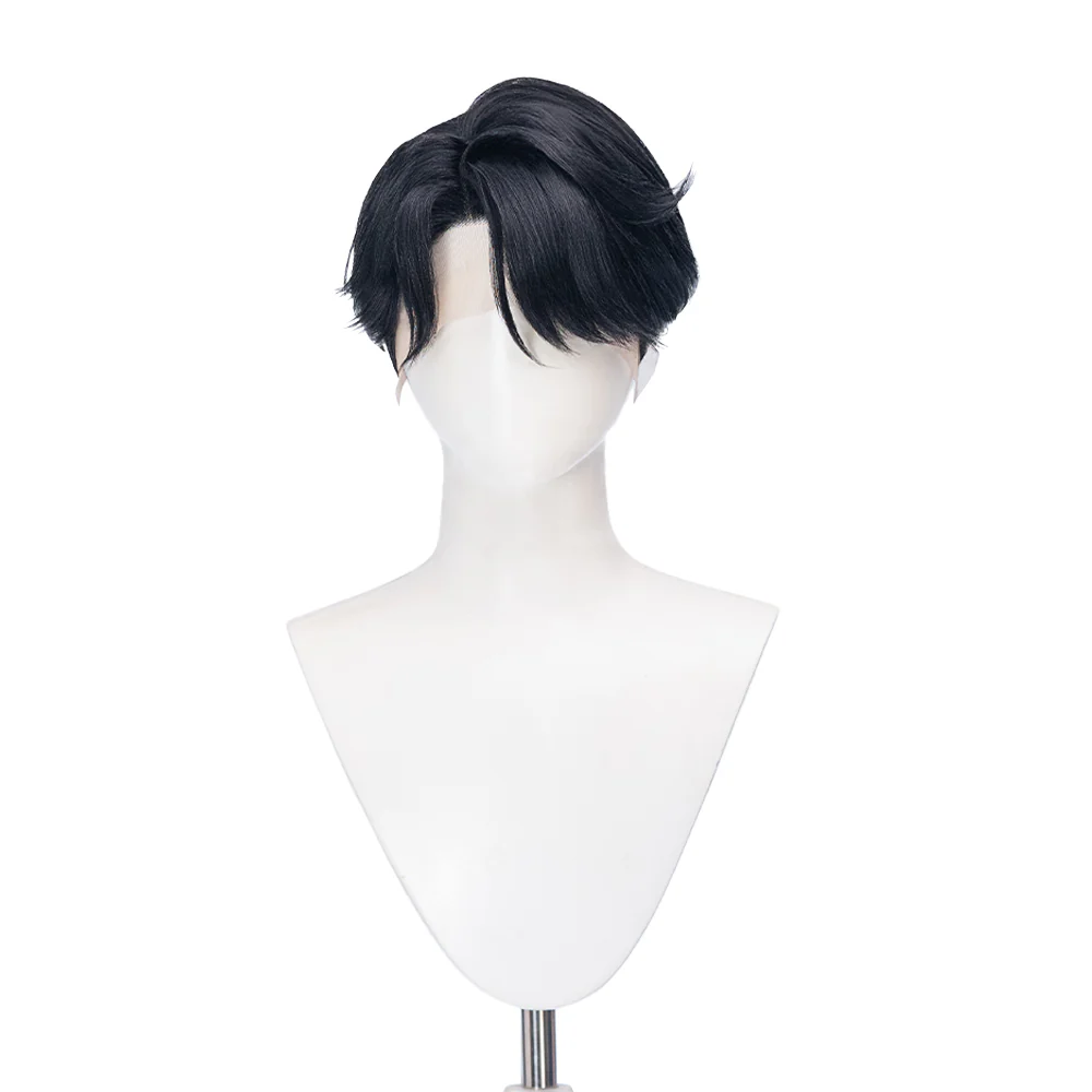 【Ready For Ship】【Last Batch】DokiDoki Movie Anime Cosplay Men Wig / Tattoo / Ear Clips / Earrings / Glasses Short Black Hair - Image 21