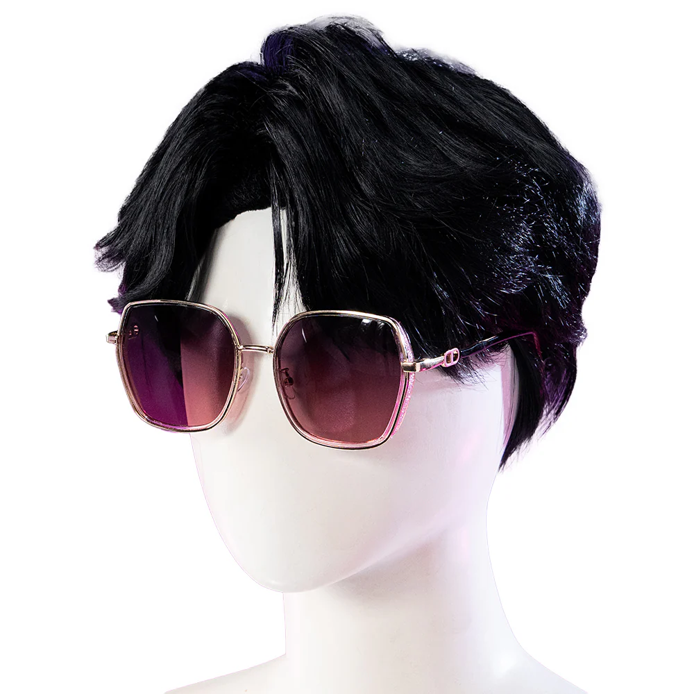 【Ready For Ship】【Last Batch】DokiDoki Movie Anime Cosplay Men Wig / Tattoo / Ear Clips / Earrings / Glasses Short Black Hair - Image 33