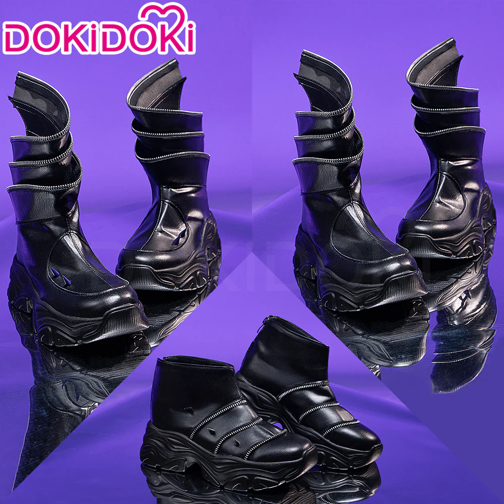 DokiDoki Movie Anime KPOP KILLER Cosplay Black Battle Suit BATTLE SERIE Shoes