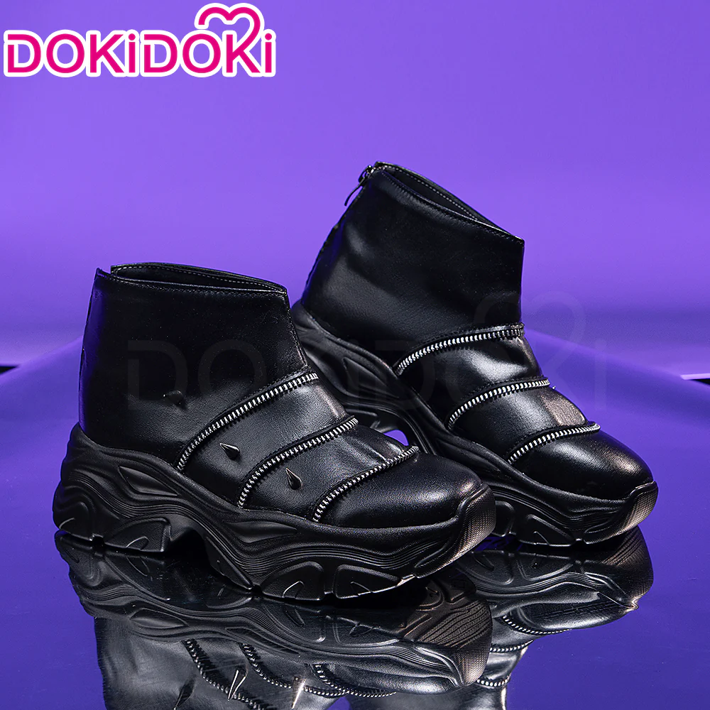 DokiDoki Movie Anime KPOP KILLER Cosplay Black Battle Suit BATTLE SERIE Shoes - Image 12