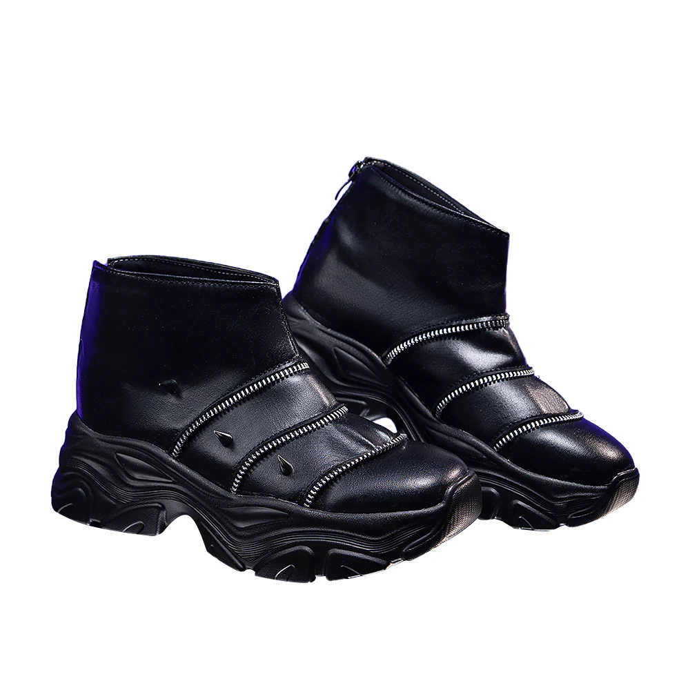 DokiDoki Movie Anime KPOP KILLER Cosplay Black Battle Suit BATTLE SERIE Shoes - Image 14