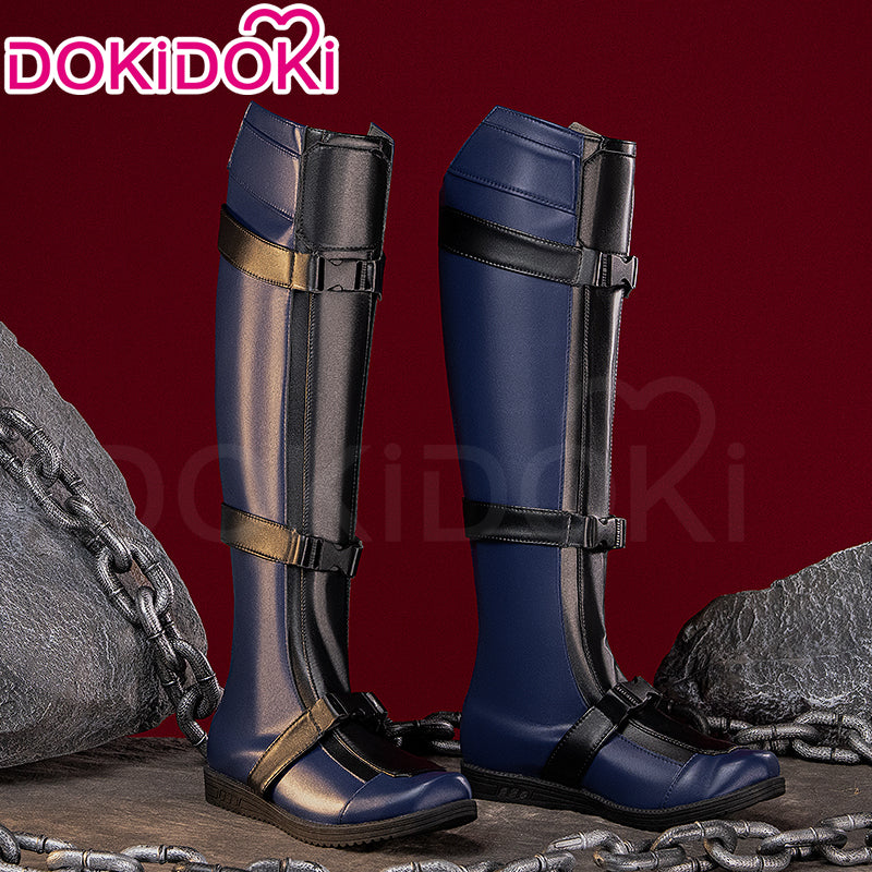 Dokidoki  Movie Cosplay Black Yellow Man Shoes - Image 3
