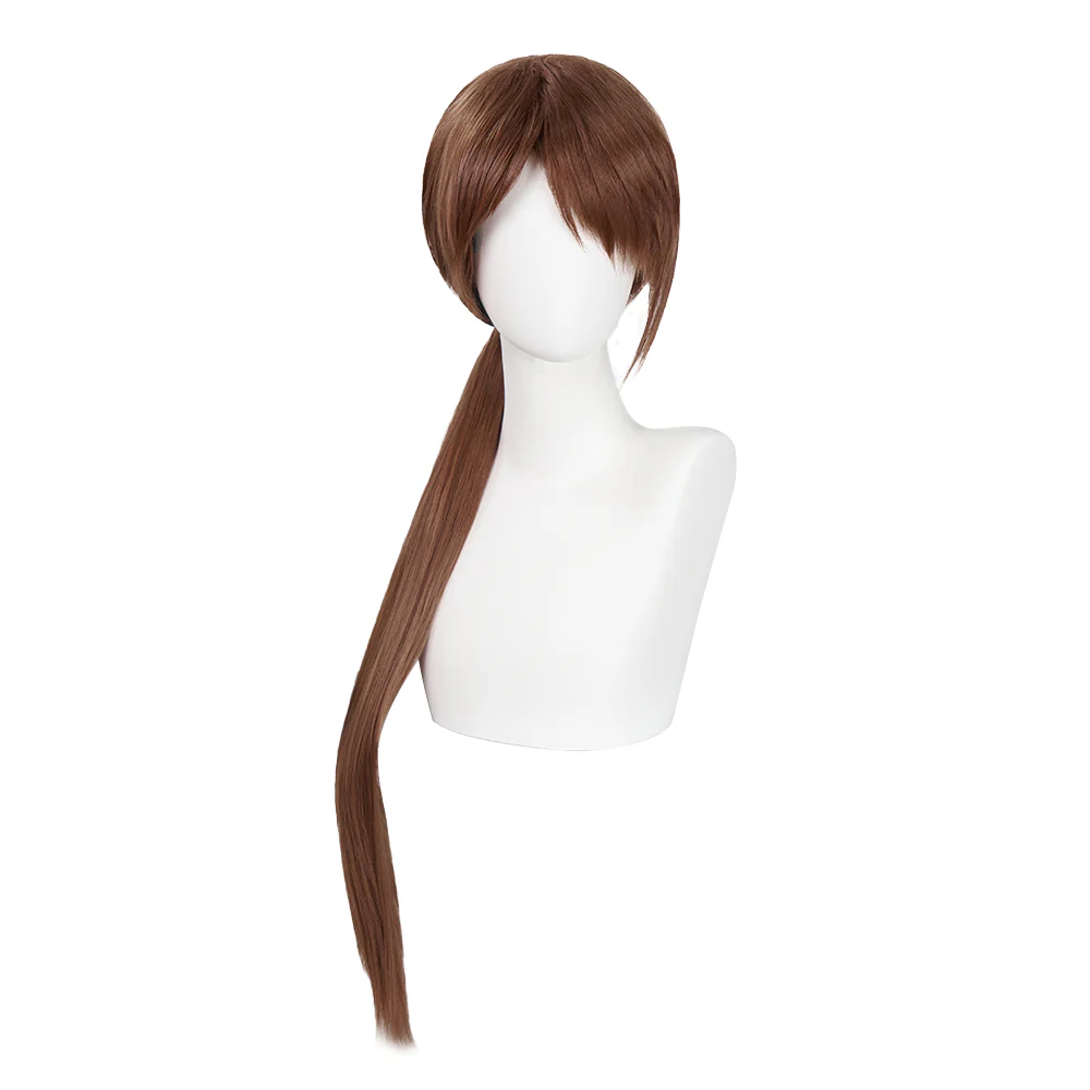 【Ready For Ship】DokiDoki Movie Cosplay Wig Long Straight Brown Hair - Image 2