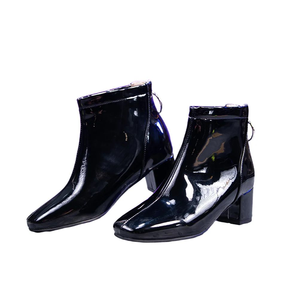 DokiDoki Music Project Cosplay Round 7 Shoes Black High Heels R7 - Image 5