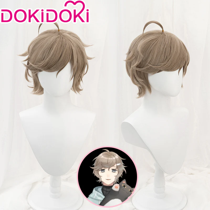 【In Stock】DokiDoki Vtuber NIJISANJI Cosplay Kanae Cosplay Wig Men YouTuber Short - Image 2