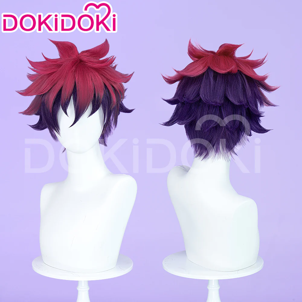 【Ready For Ship】DokiDoki Anime No Game No Life Sora Cosplay Wig Short Red Men Hair