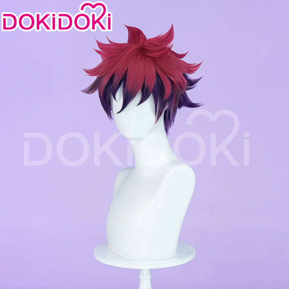 【Ready For Ship】DokiDoki Anime No Game No Life Sora Cosplay Wig Short Red Men Hair - Image 2
