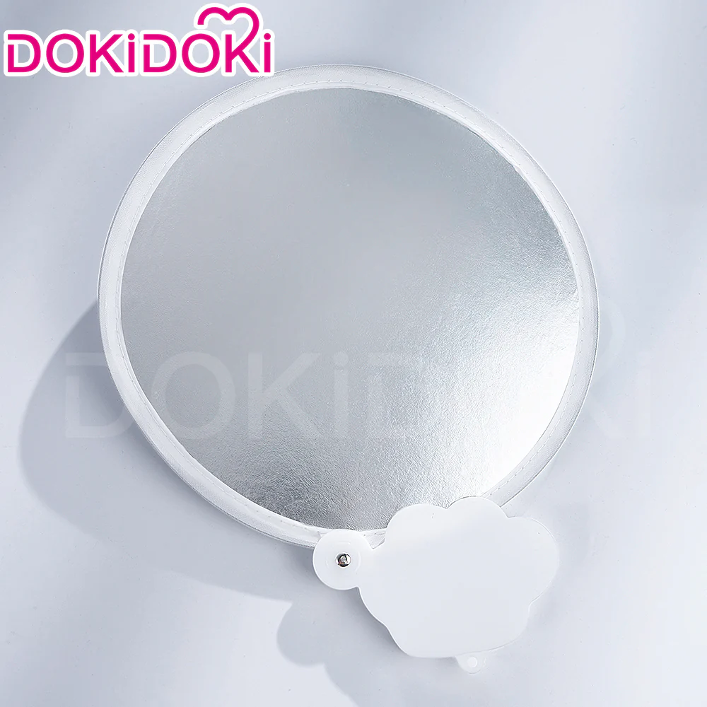 DokiDoki Prop Portable Round Reflective Folding Fan 2-in-1 Folding Fan & Reflector - Image 4