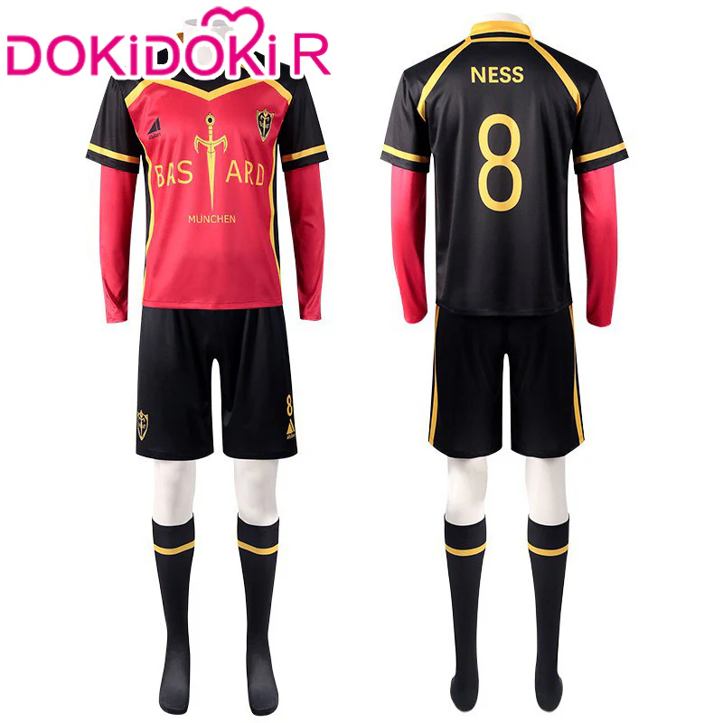 【In Stock】【Size S-2XL】DokiDoki-R Anime Cosplay Black White Red Yellow Blue Costume - Image 9