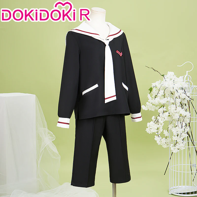 【Partially Ready For Ship】DokiDoki-R Anime Card Captor Sakura Cosplay Syaoran Li Costume School Uniform - Image 3