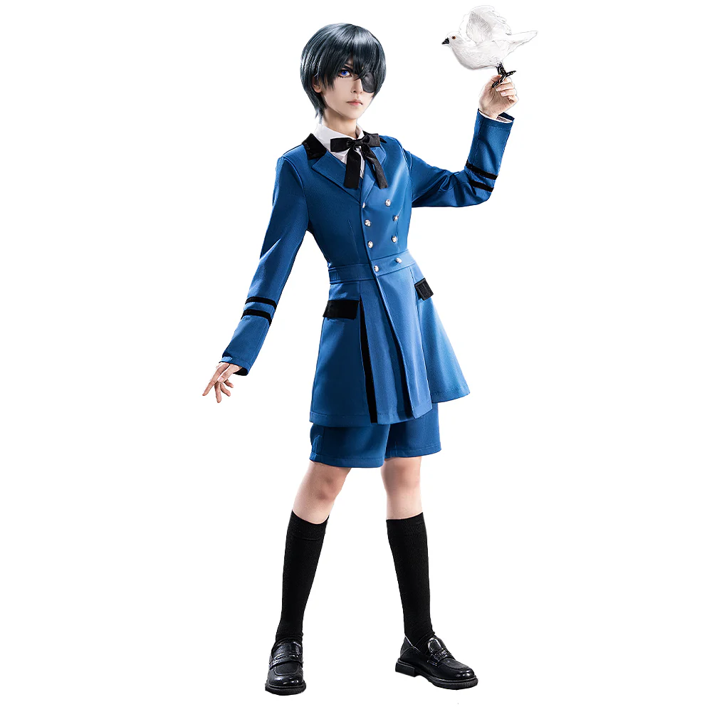 【In Stock】Dokidoki-R Anime Cosplay Black Butler Kuroshitsuji Ciel Phantomhive Costume Casual Wear - Image 5
