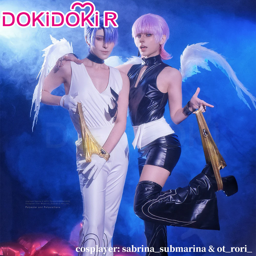 【Partially Ready For Ship】DokiDoki-R Anime Cosplay Black / White Costume